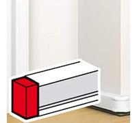 Embout pour goulotte Mosaic antimicrobien 50x80mm - blanc