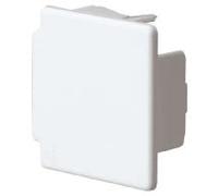 Embout pour LF 40x40mm vw - Capuchon d'extrémité pour chemin de cables, Black
