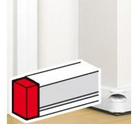 embout pour moulure - 130 x 50 mm - blanc - legrand mosaic 075613