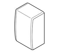 EMBOUT POUR MOULURE KEVA 22MMX12MM - PVC BLANC ARTIC