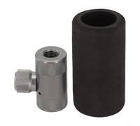 Embout pour Pompe Vélo Aluminium 35mm Valve US Embout pour Pompe | Compatible valve US, aluminium , 35mm compact, élégant, montage instantané(silver)