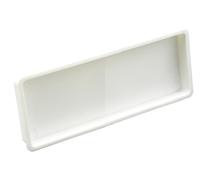 Embout pour système de ventilation, tuyau de ventilation, canal plat, 110 x 55 mm, pour éviter les reflux dans les tuyaux, conduit de ventilation, tuyau en PVC
