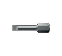 Embout pour vis à fente 1/4'', semi-dur, 25 mm, Larg. : de lame x Epaisseur de lame : 6,5 x 1,2 mm