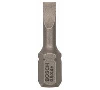 Embout pour vis à tête fendue 4 mm Bosch Accessories 2607001458 extra-dur Forme (embouts): C 6.3 25 pc(s)
