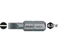 Embout pour vis à tête fendue 6.5 mm x 1.2 mm Longueur: 25 mm Hazet 2208-10 Entraînement: hexagone massif 6.3 mm (1/4\ ) 1 pc(s)