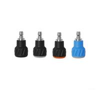 Embout pulvérisateur de nettoyage de jardin en acier inoxydable 304 avec poignée douce - Double buse turbo pour le nettoyage des allées - Orifice de 40 degrés 0,35 mm Taille 65 mm (40°040)