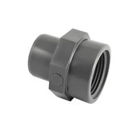 Embout PVC pression à coller mâle 50 mm, femelle à visser 50x60