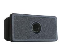 Embout rectangle Fortaps 56-60x30-4 M10 - Intérieur fileté - Noir