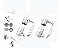 Embout Robinet Pivotant 1080°, Multifonctionnel Mousseur Robinet, Aérateur de Robinet économiseur D'eau, Robinet d'Extension Avec 2 Modes de Pulvérisation