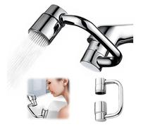 Embout Robinet Pivotant 1080°, Multifonctionnel Mousseur Robinet, Avec 2 Modes de Pulvérisation (1 PCS)