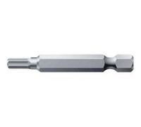 Embout semi-dur pour vis à 6 pans femelle 1/4'', 50 mm de Long. totale, Cote s/plats : 2,5 mm, Long. totale 50 mm G
