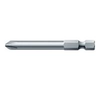 Embout semi-dur, pour vis cruciforme 1/4'' PH, 70 mm de long, Dimensions : PH 1