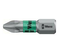 Embout semi-dur, pour vis cruciforme 1/4'' PZ avec zone de Bi-torsion, Dimensions : PZ 2, Long. totale 25 mm