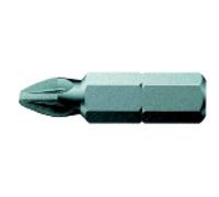 Embout semi-dur, pour vis cruciforme 1/4'' PZ, Dimensions : PZ 0, Long. totale 25 mm