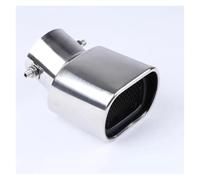 Embout Silencieux D'échappement Carré Universel Pour Voiture Tuyau En Acier Inoxydable Doublure D'échappement Gorge Arrière Voiture D'Échappement(2 bend)
