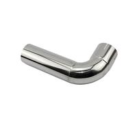 Embout Silencieux D'échappement Coude en acier inoxydable 304 de 73 mm, coude à 90 degrés avec rainures unilatérales de 70 mm Embout D'echappement(73mm(150mm x300mm))