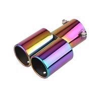 Embout Silencieux D'échappement Doublure Passage Roue Arrière Voiture En Acier Inoxydable, Entrée 2,5", Compatible Avec La Plupart Des Voitures (1 Pièce) Embout D'echappement