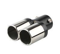 Embout Silencieux D'échappement Doublure Passage Roue Arrière Voiture En Acier Inoxydable, Entrée 2,5", Compatible Avec La Plupart Des Voitures (1 Pièce) Embout D'echappement
