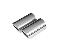 Embout Silencieux D'échappement En Acier Inoxydable Pour Voiture Pour VW Pour Tiguan 2 2016 2017 2018 2019 2020 1.4T(2 PCS SILVER)