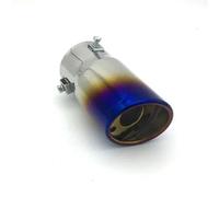 Embout Silencieux D'échappement Rond Pour Voiture Tuyau En Acier Inoxydable Garniture Chromée Doublure Gorge Arrière Voiture Modifiée D'Échappement