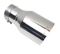 Embout Silencieux D'échappement Universel Acier Inoxydable Bride Coudée Embout Silencieux Bouclé 1 Pièce(60-114mm)