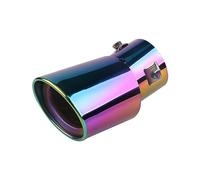 Embout Silencieux D'échappement Universel Pour Voiture Rond En Acier Inoxydable Chromé Pour Tuyau D'échappement Arrière Extrémités Tuyau D'échappement Voiture(6)