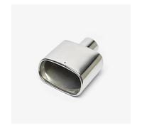 Embout Silencieux D'échappement Universel Pour Voiture Tuyau Carré En Acier Inoxydable Garniture Chromée Tuyau D'échappement Modifié D'Échappement(54mm Inlet)