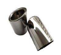 Embout Silencieux Embout D'échappement En Métal Chromé Pour Mazda Pour CX-9 Pour MK2 II 2016-2021 Accessoires Auto Embout ArrièRe Embout ArrièRe(Argent)