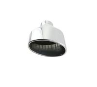 Embout Silencieux Entrée Universelle 63mm Sortie 152*98mm Longueur 208*178mm Roulé/sortie Ovale D'extrémité Inclinée Embout D'échappement Voiture Polonais Double Embout Échappement(DJ3027f-L)