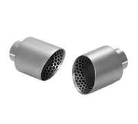 Embout Silencieux Lot De 2 Embouts D'échappement En Acier Inoxydable Alvéolé Pour Modifier Le Pot Et Décorer Un Véhicule Embout ArrièRe Embout ArrièRe(ID63-OD101)