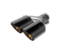 Embout Silencieux Universel Pour Voiture En Forme Y Double Sortie Buse Tuyau D'échappement Décoration En Acier Inoxydable Doré Embout Pot D’Échappement(Left In51-Out89)