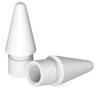 Embout silicone - Phonillico - Compatible Apple Pencil 1ère et 2ème génération - Pack de 2 - Blanc - Silicone