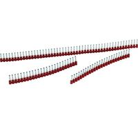 Embout simple dextrémité de câble Jokari T60110 1 mm² rouge 500 pc(s)