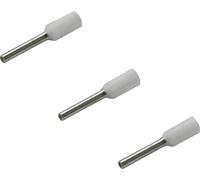Embout simple d'extrémité de câble Rittal AS 4050.730 0.5 mm² x 8 mm partiellement isolé blanc 500 p