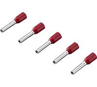 Embout simple d'extrémité de câble Rittal AS 4050.732 1 mm² x 8 mm partiellement isolé rouge 500 pc(