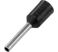 Embout simple d'extrémité de câble Vogt Verbindungstechnik 470408 1.5 mm² x 8 mm partiellement isolé noir 100 pc(s)