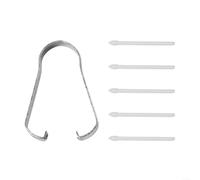 Embout Stylet Compatible pour samsung pour galaxy Tab S11 S10 - Pointes de Rechange ABS Durables Sensibilité Élevée pour Dessin et Écriture - Kit avec Outil(5 white + 1 clip)