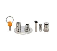 Embout TC 2" avec soupape de surpression et tige de gaz à verrouillage à bille for fermenteurs et fûts de brassage maison, 1 pièce