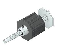 Embout telescopique cote oppose volet roulant pour axe octo 70