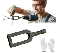 Embout torsadeur de fil pour perceuse électrique - Accessoire en acier à queue hexagonale pour clôtures, élevage et gestion des câbles sur chantier (#9 1PC)