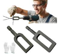 Embout torsadeur de fil pour perceuse électrique - Accessoire en acier à queue hexagonale pour clôtures, élevage et gestion des câbles sur chantier ((9+#11)2PC)