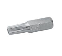 Embout TORX 5 pans percé - TS20 - Acier nickelé - L.30 mm - Utilisation manuelle ou visseuse