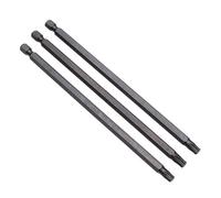 Embout Torx long TX 30, 30 mm x 250 mm extra-long, magnétique, tournevis de sécurité, tête Torx en acier forgé S2, pointe en forme d'étoile, pour perceuses et électriques. Tournevis (3 pièces)