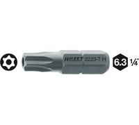 Hazet 2223-T30H Embout-tournevis hexagone massif 1/4'' torx tamper résistant Taille T 30 H longueur 25 mm