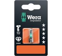 Embout Torx T 25 Wera 05073925001 Acier à outils allié, revêtement diamanté Forme (embouts): D 6.3