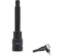 Embout Torx T50, 100 mm de long pour hoc - Extension d'outils électriques à couple élevé pour automobile, machines et bricolage - Compatible avec entraînement 6,35 mm et 9,5 mm