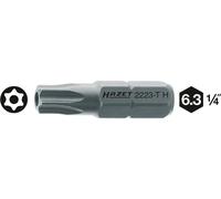Hazet 2223-T15H Embout-tournevis hexagone massif 1/4'' torx tamper résistant Taille T 15 H longueur 25 mm