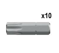Embout Torx - WERA - TX40 867/1 Z - 10 pcs - 40 x 25 mm - Réf 05066480001