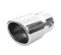 Embout Tuyau De Sortie Pot D'échappement 68mm Diamètre Intérieur Acier Inoxydable Chrome