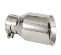 Embout Tuyau D'échappement Embout De Course D'échappement Universel En Acier Inoxydable 1 Pièce Buses Décoration Embouts Silencieux Modifiés(IN 57MM OUT 76MM)